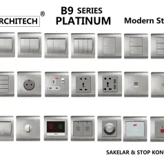 Stop kontak dan Saklar SILVER PLATINUM ARCHITECH