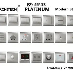 Saklar, Stop kontak, Socket Stop kontak dan Saklar SILVER PLATINUM ARCHITECH 1 img_20200220_wa0124